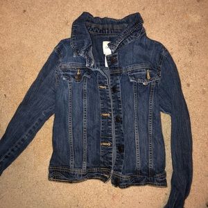 Cropped jean jacket
